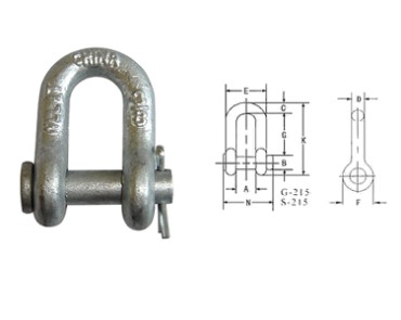 Shackle-G215 US ROUND PIN CHAIN ​​SHACKLE